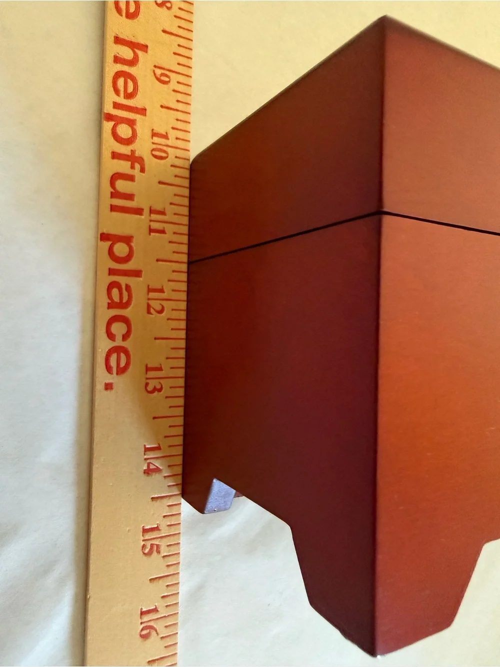 Wooden Decorative Storage Box in Deep Red